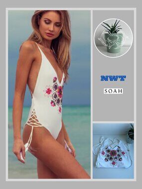 Soul of a Hippie (SOAH) - Sasha White Crochet One Piece (M)
